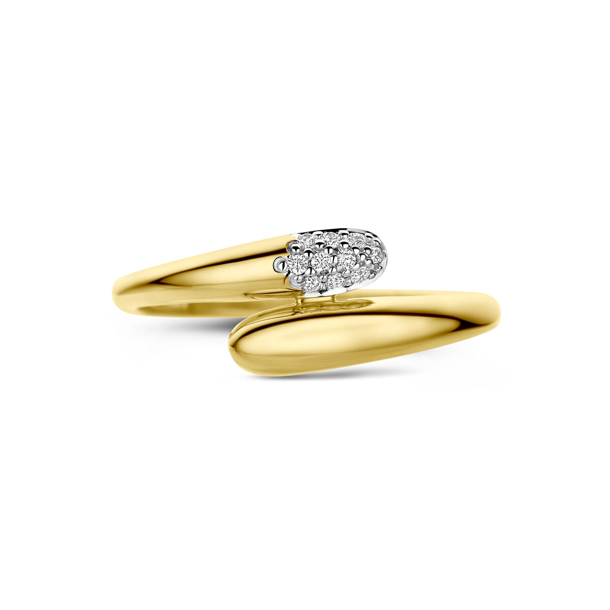 Fantasy Collection 14K Geelgouden Diamanten Ring 0.05ct h si