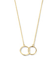 14K geelgoud collier rondjes 0,8 mm 40 + 4 cm 4022748