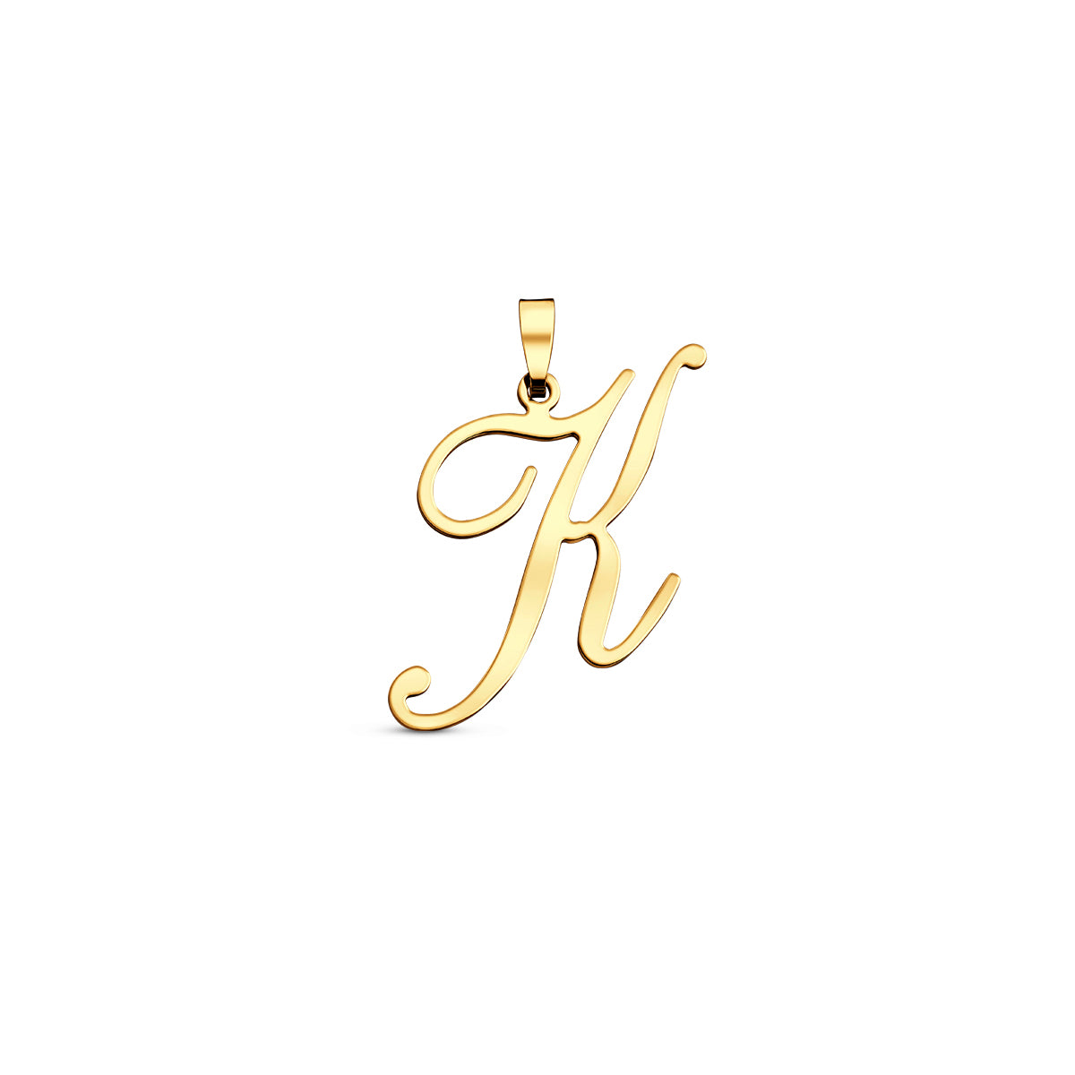 Hanger sierletter K 22 mm 14K geelgoud #Letter_K