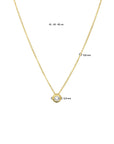 14K geelgoud collier zirkonia 41 - 43 - 45 cm 4023179