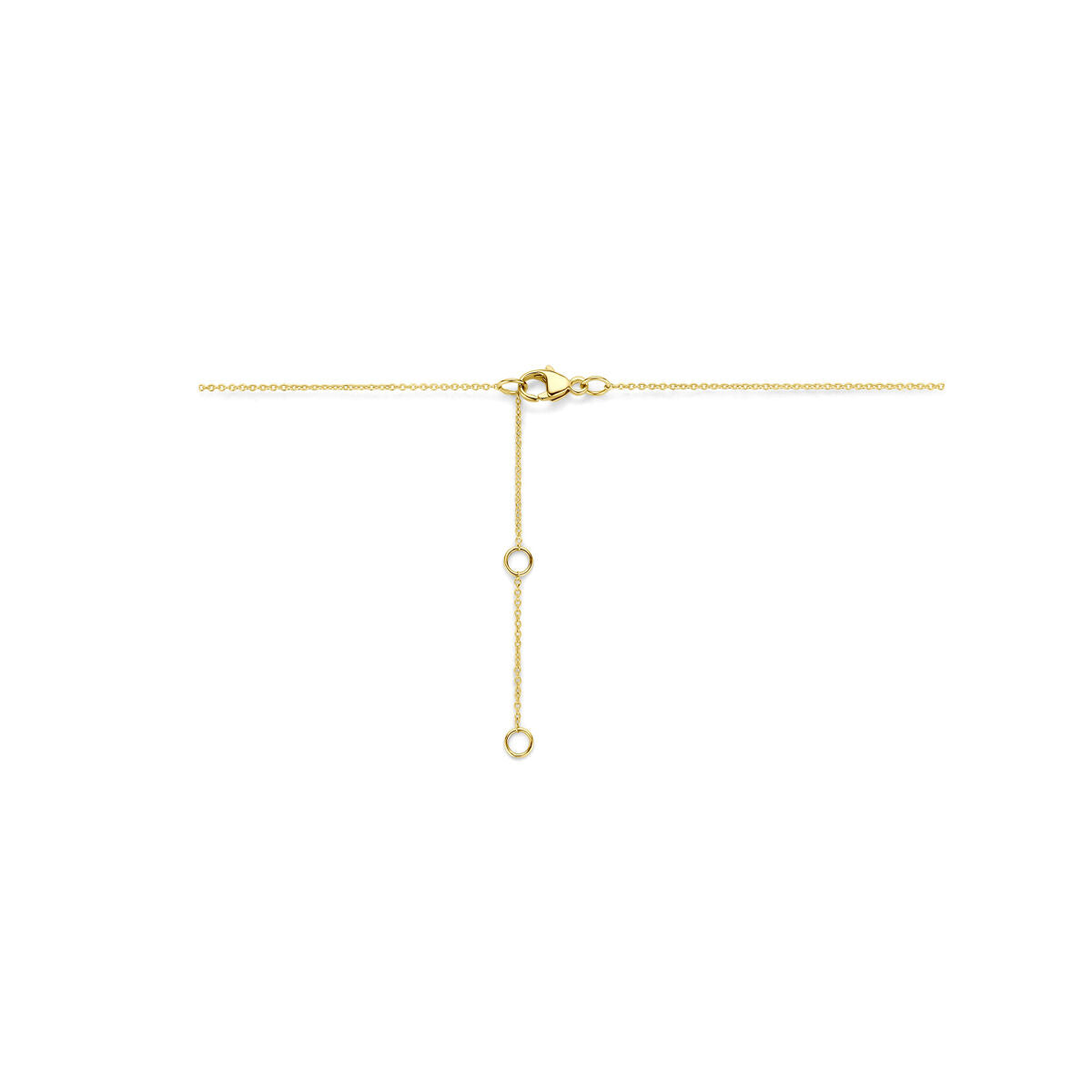 Collier lab grown diamant 0.50ct g vs 41 - 43 - 45 cm 14K geelgoud