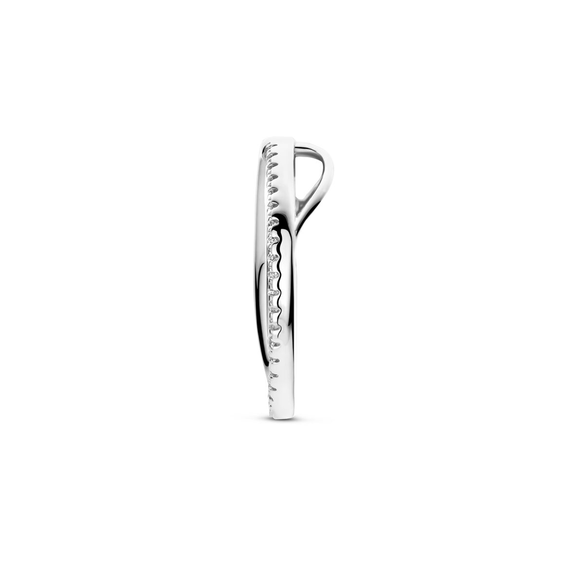 Zilveren gerhodineerde hanger zirkonia 20,5 mm - 1341332 - PansiteNederland.nl