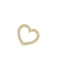 14K geelgouden hanger hartje diamant 0.06ct h si 7 mm - 4033297 - PansiteNederland.nl
