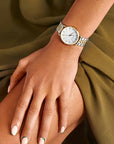 Rosefield horloge UWDSSG-U30 The Upper East Side MOP Silver Gold Duotone - PansiteNederland.nl