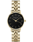 Rosefield horloge 26BSG-268 The Small Edit Black Steel Gold  - PansiteNederland.nl