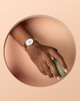 Rosefield horloge OWGSG-OV01 The Oval White MOP Steel Gold - PansiteNederland.nl