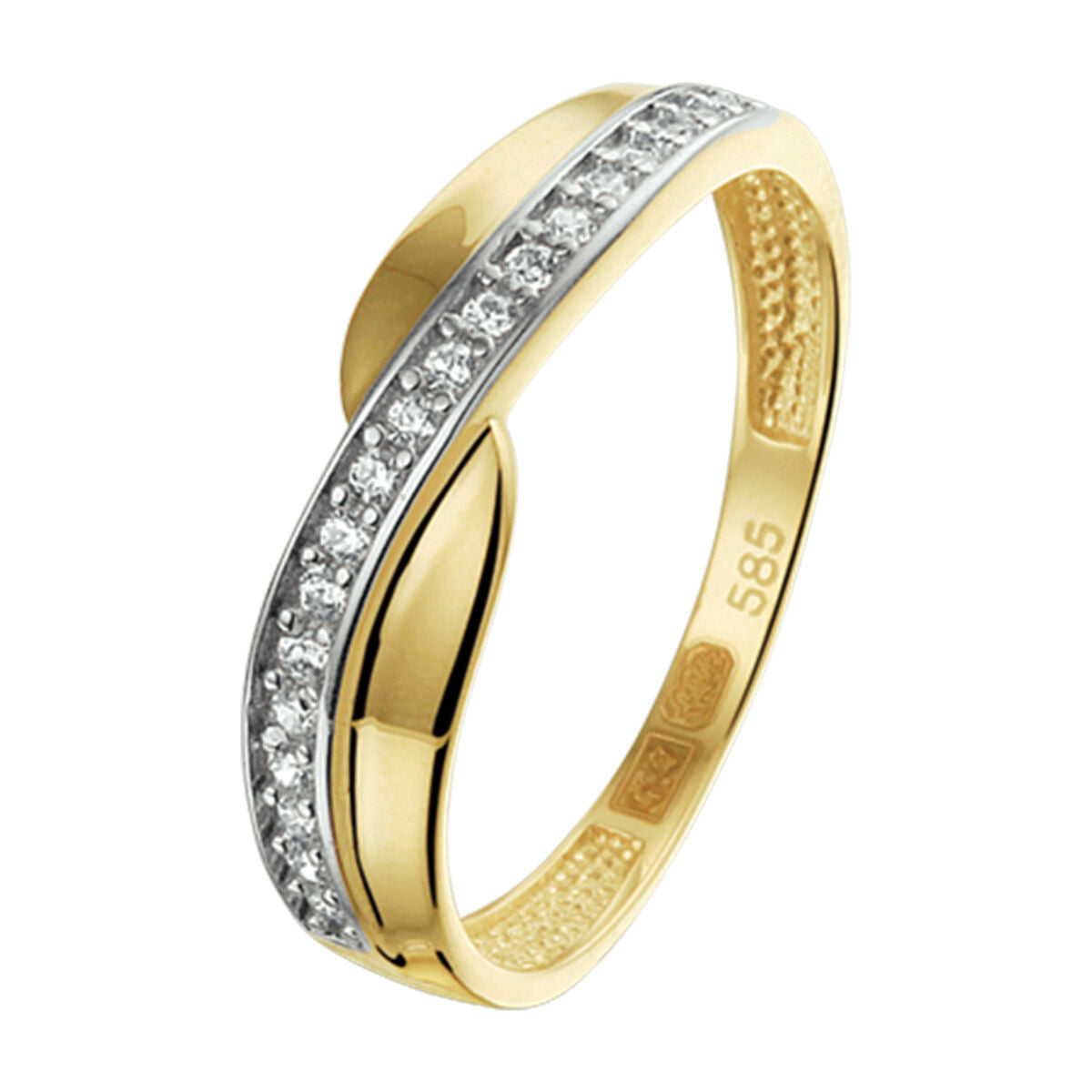 Fantasy Collection 14K Geelgouden Ring met Zirkonia 4018182