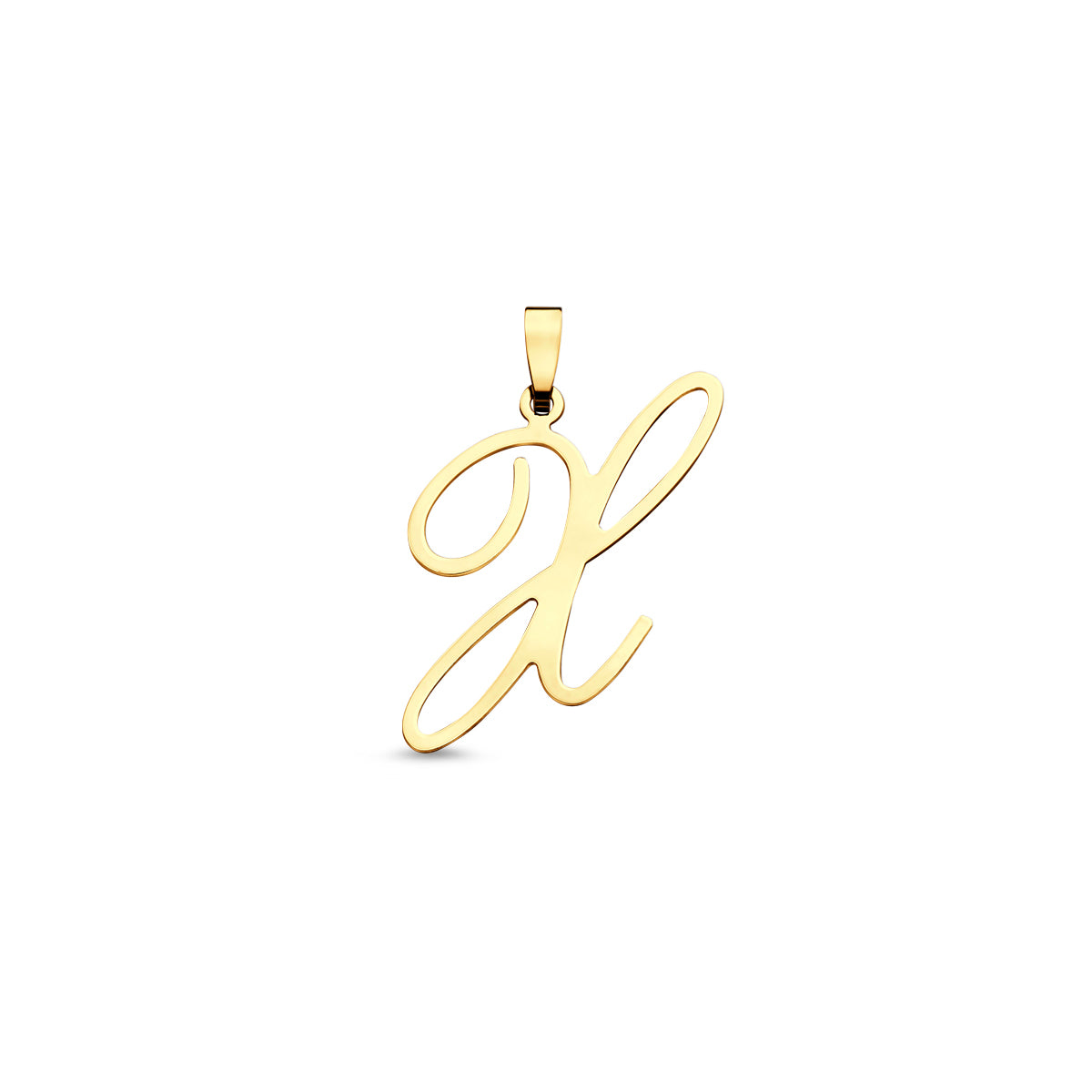 Hanger sierletter X 20 mm 14K geelgoud #Letter_X