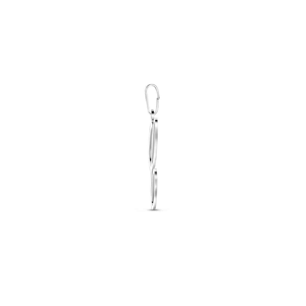 Hanger sierletter C 19 mm zilver #Letter_C