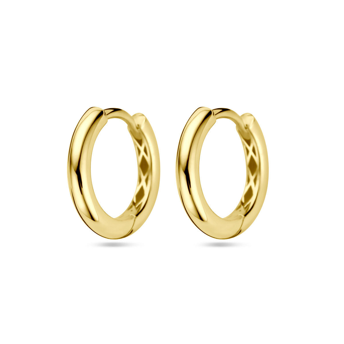 Klapoorringen 9K geelgoud 13 mm