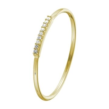 Ring diamant 0.02ct h p1 14K geelgoud