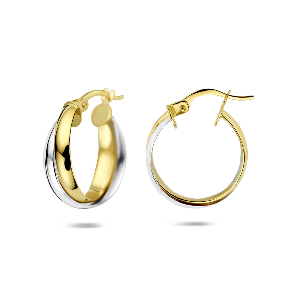 Fantasy Collection Oorbellen 18,5 mm 14K bicolor goud