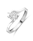 Zilveren Gerhodineerde Ring Zirkonia 1340765