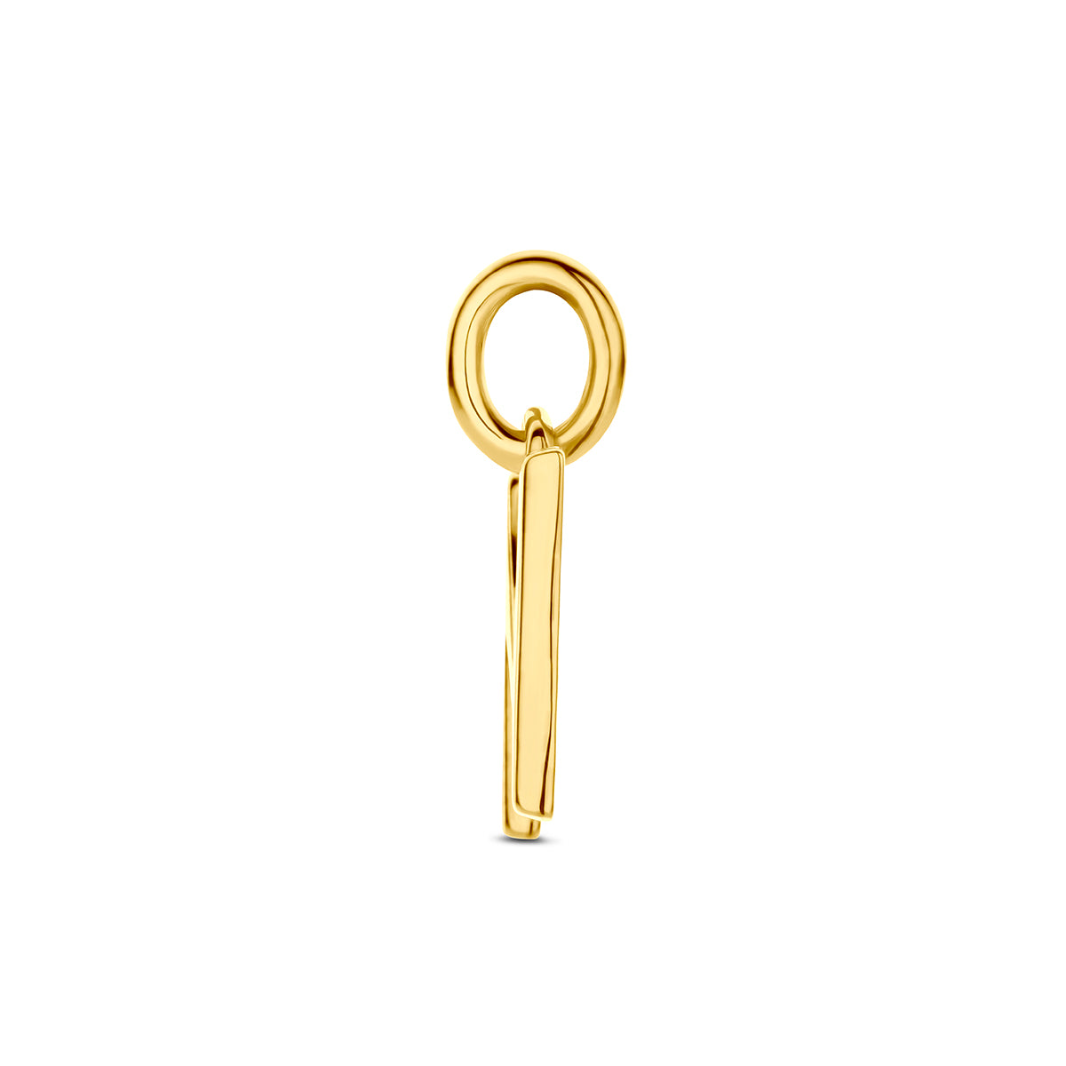 Hanger letter N 10 mm 14K geelgoud #Letter_N