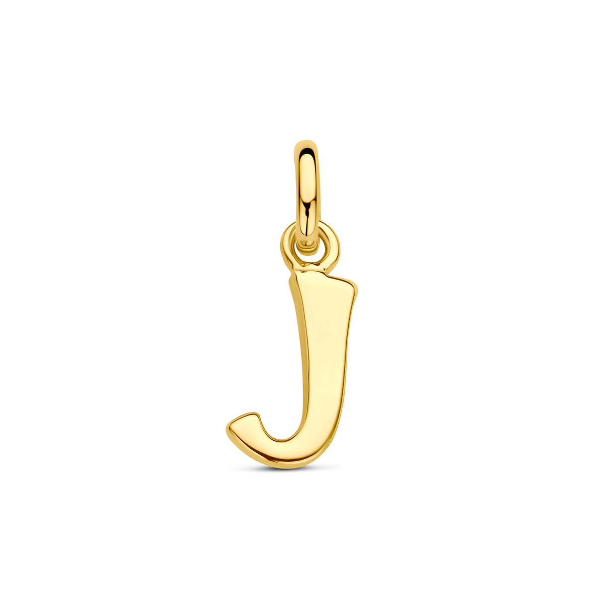Hanger letter J 12,5 mm 14K geelgoud #Letter_J