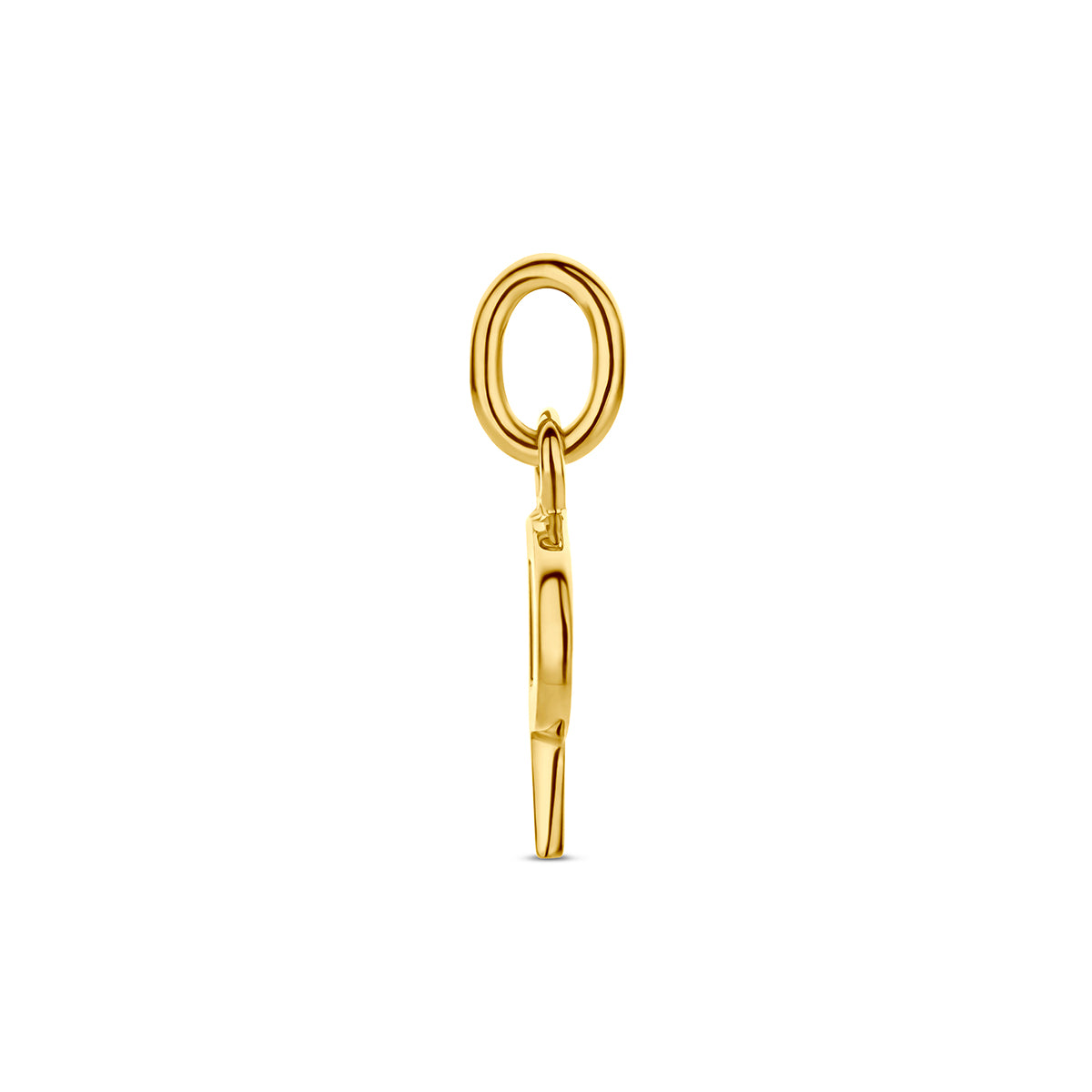 Hanger letter P 12,5 mm 14K geelgoud #Letter_P
