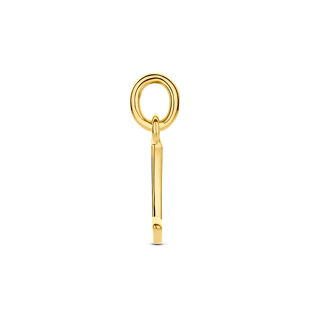 Hanger letter J 12,5 mm 14K geelgoud #Letter_J