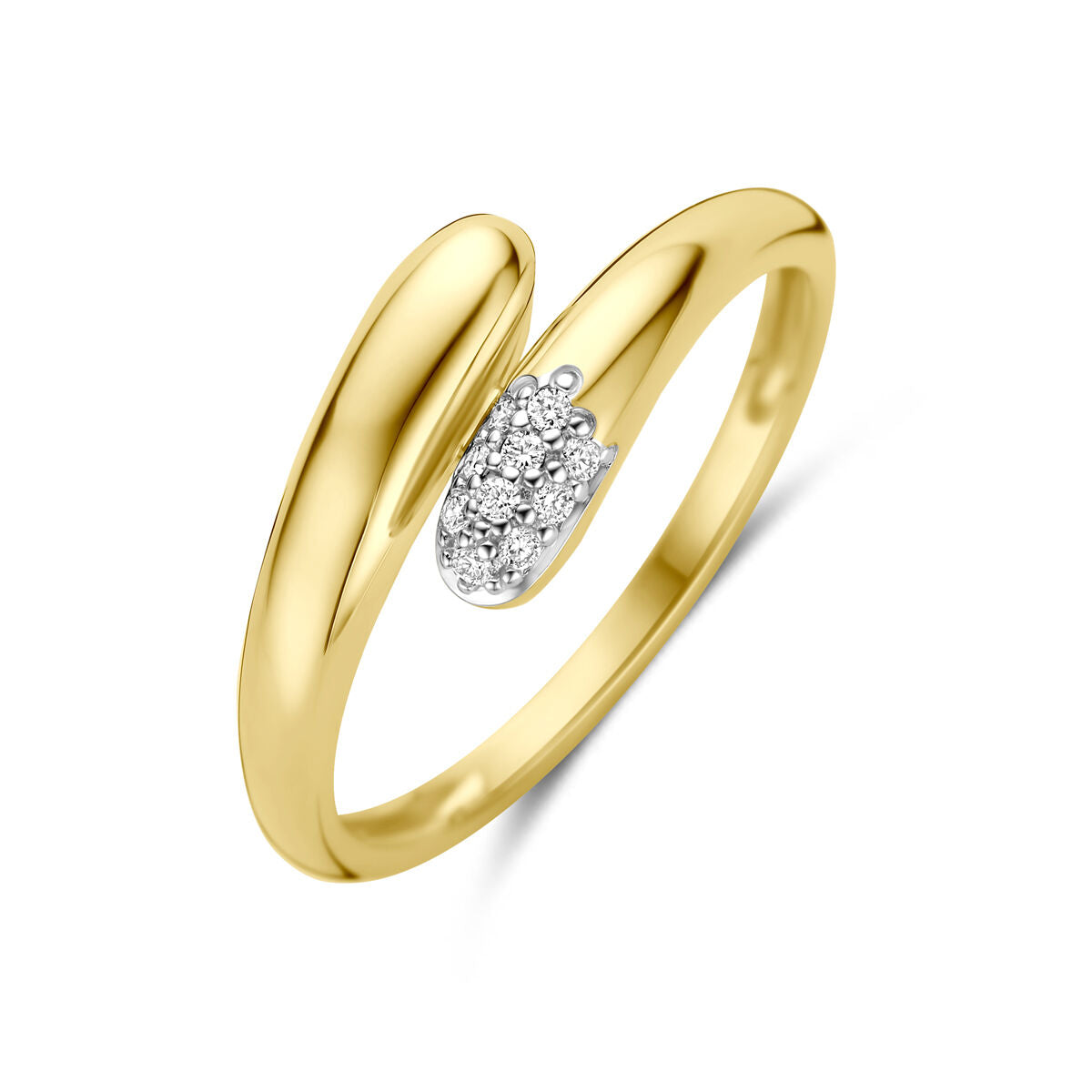 Fantasy Collection 14K Geelgouden Diamanten Ring 0.05ct h si