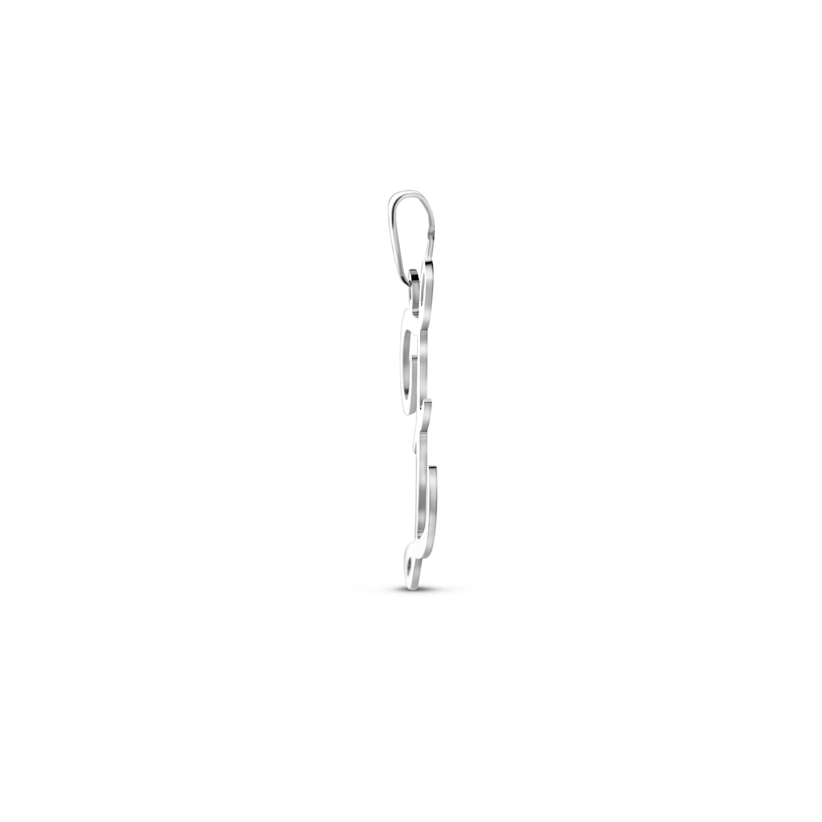 Hanger sierletter Z 24,5 mm zilver #Letter_Z