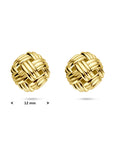 14K geelgouden oorknoppen knoop 12 mm - 4034521 - PansiteNederland.nl