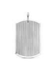 Zilveren gerhodineerde graveerhanger poli/mat 30 mm - 1341748 - PansiteNederland.nl