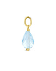 14K geelgoud hanger blauw topaas 4030824 - PansiteNederland.nl
