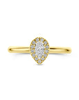 14K Geelgouden Ring Peervormige Zirkonia 4031479