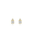 14K geelgouden oorknoppen diamant 0.28ct 2x 0.14ct h si 6 mm - 4034717