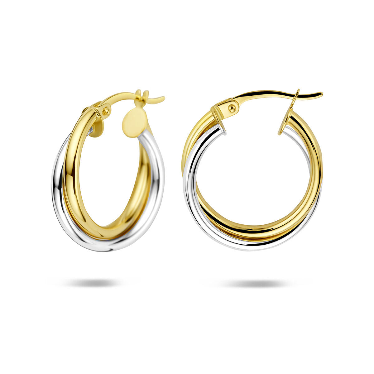 Fantasy Collection Oorbellen 21 mm 14K bicolor goud