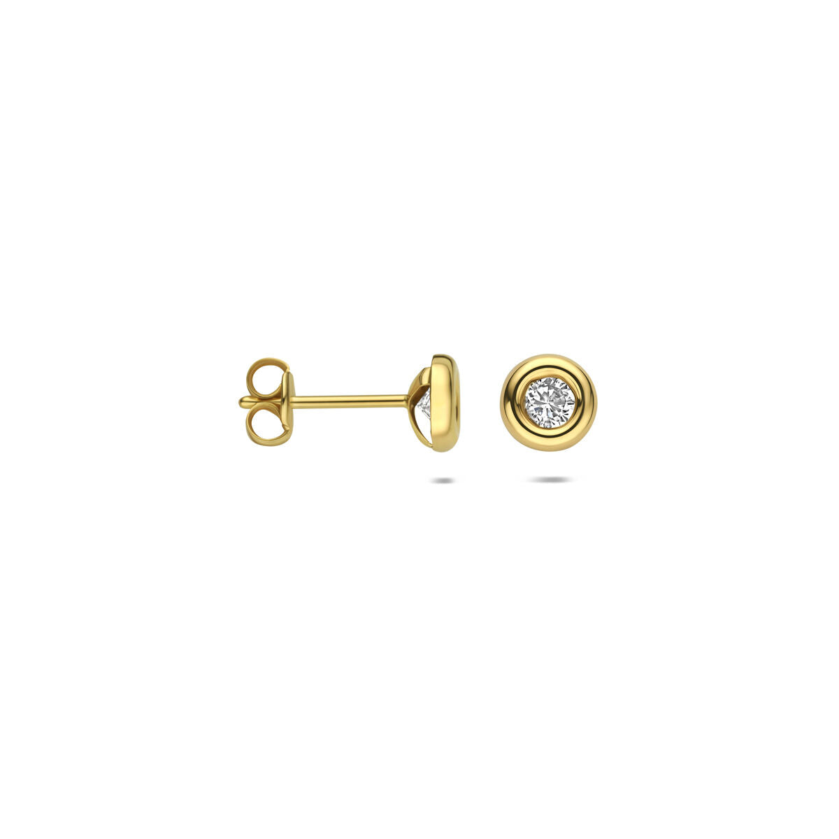 Oorknoppen lab grown diamant f vs 14K geelgoud – 4036206
