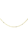 14K geelgoud collier venetiaans en staafjes 0,9 mm 45 cm 4019337 - PansiteNederland.nl