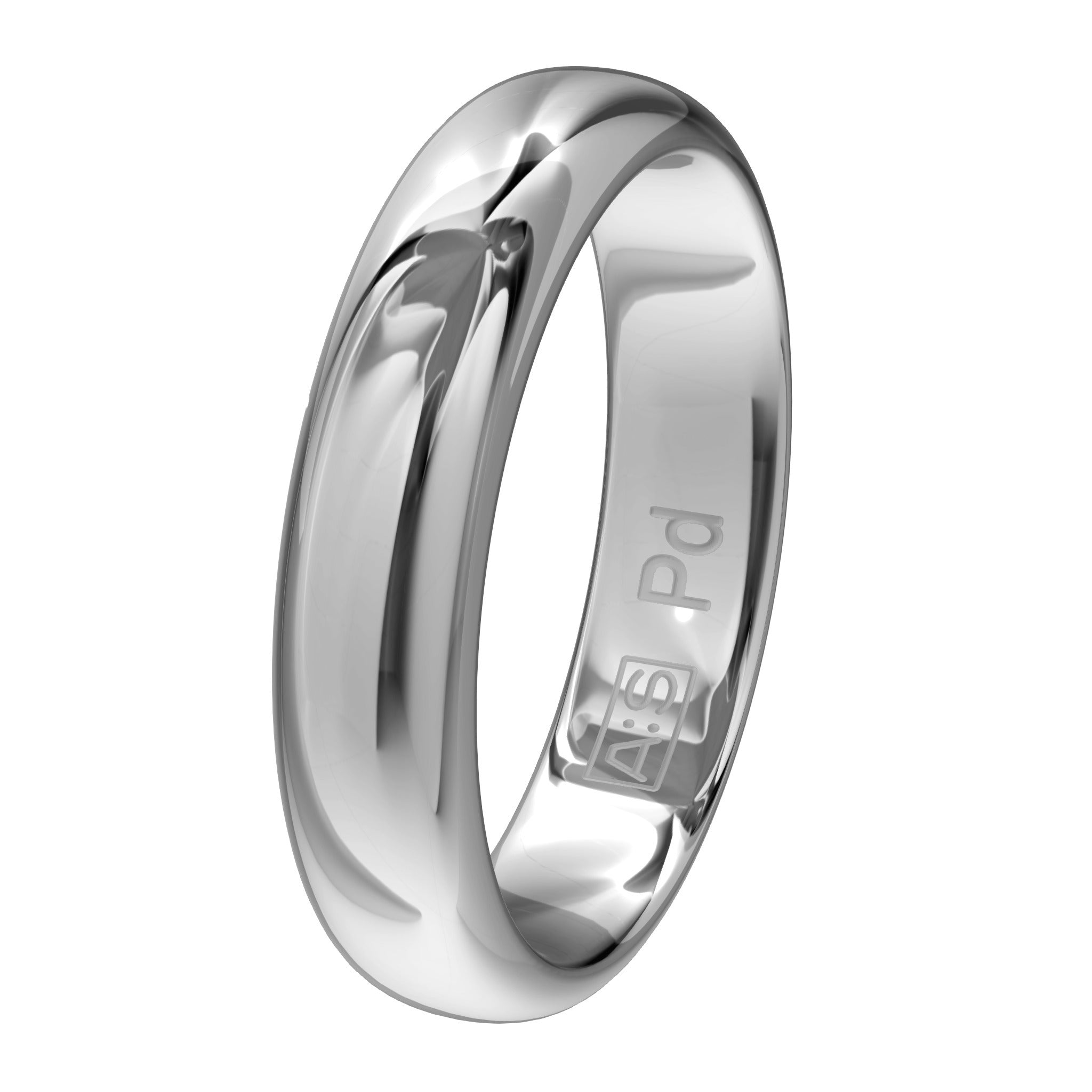 Aller Spanninga Trouwring 104 Palladium 585