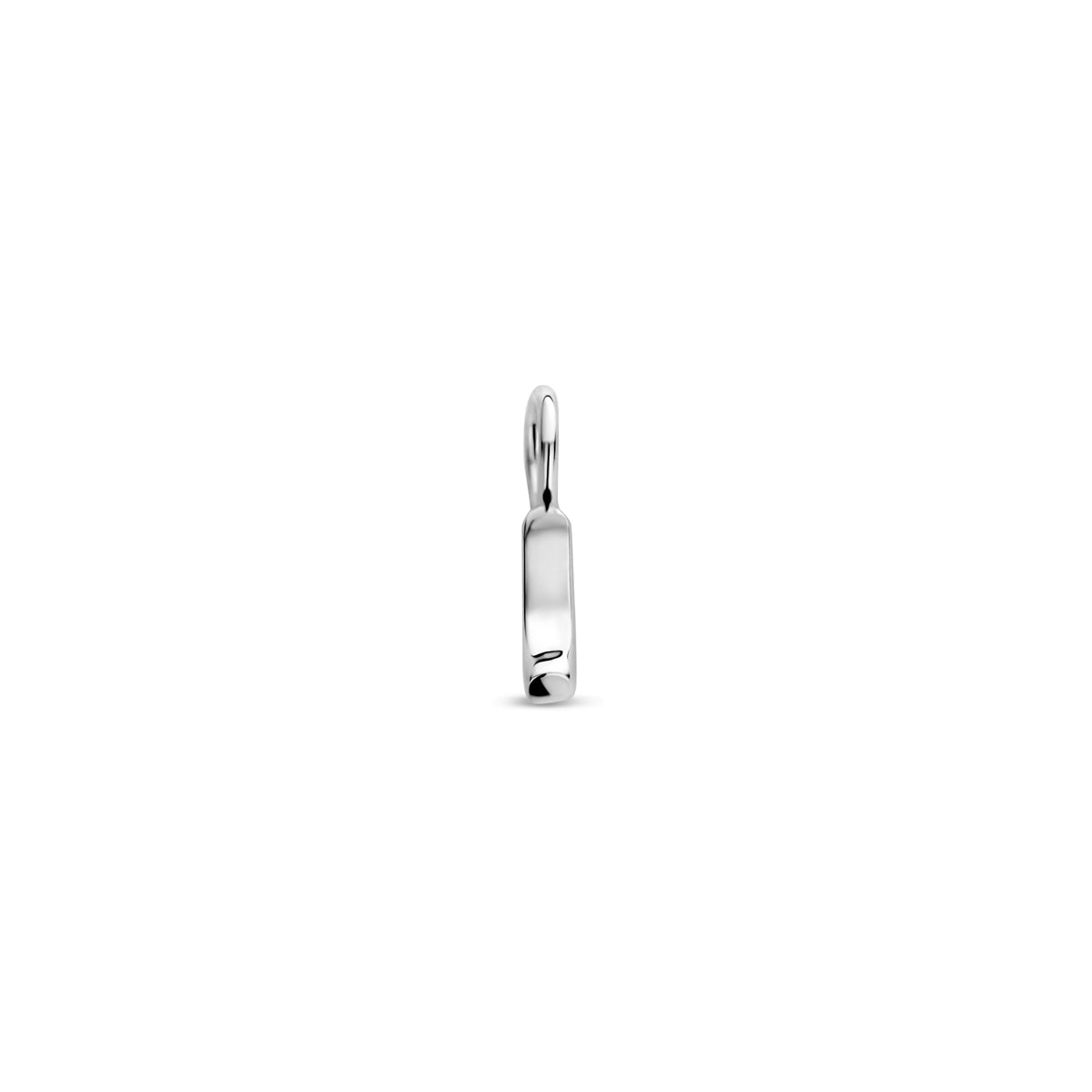 Oorringhanger letter J 6 mm zilver #Letter_J