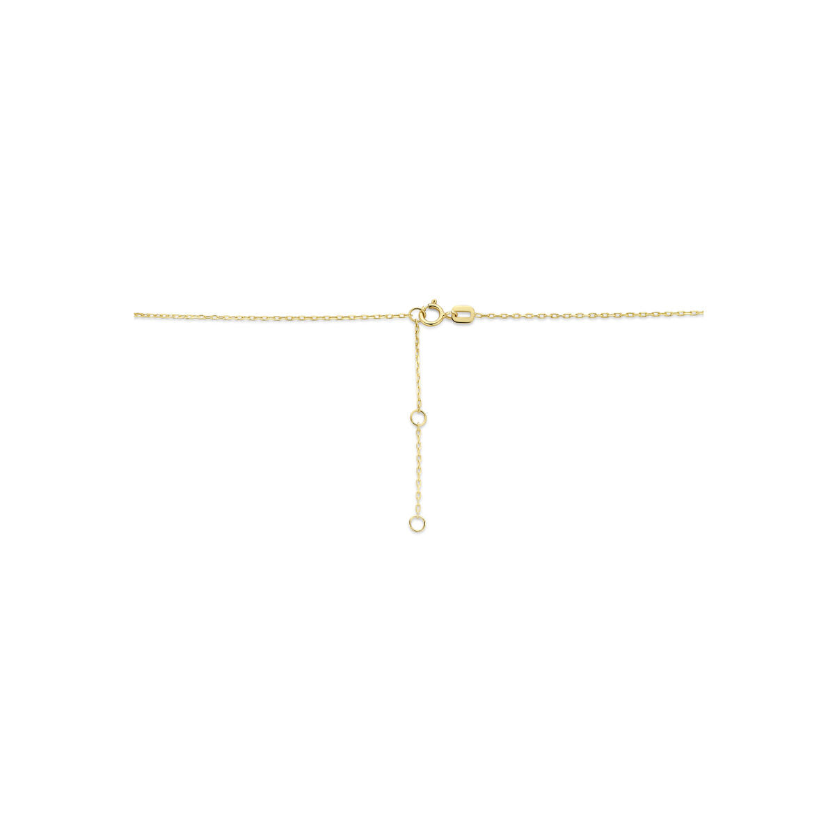 Collier hartje 41 - 43 - 45 cm 14K geelgoud