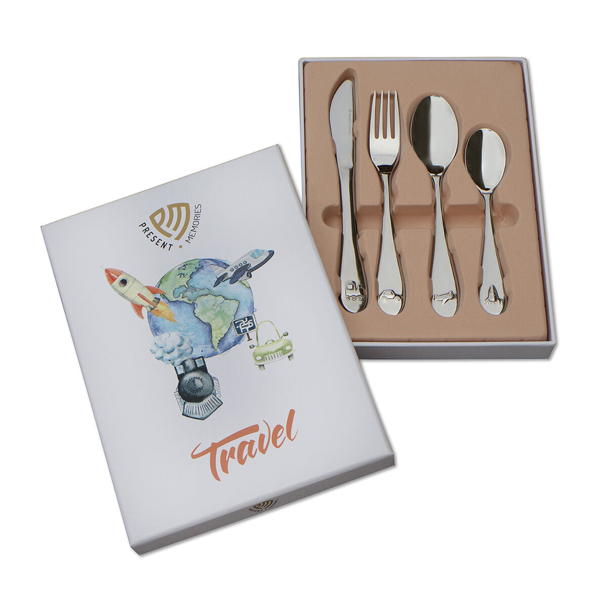 Kinderbestek Travel RVS