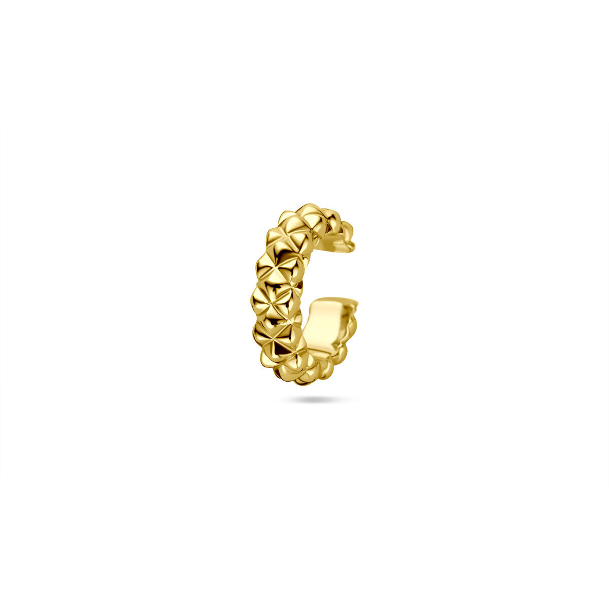 Zilveren vergulde (geel) ear cuff 13 mm 1 micron - 2104081 - PansiteNederland.nl