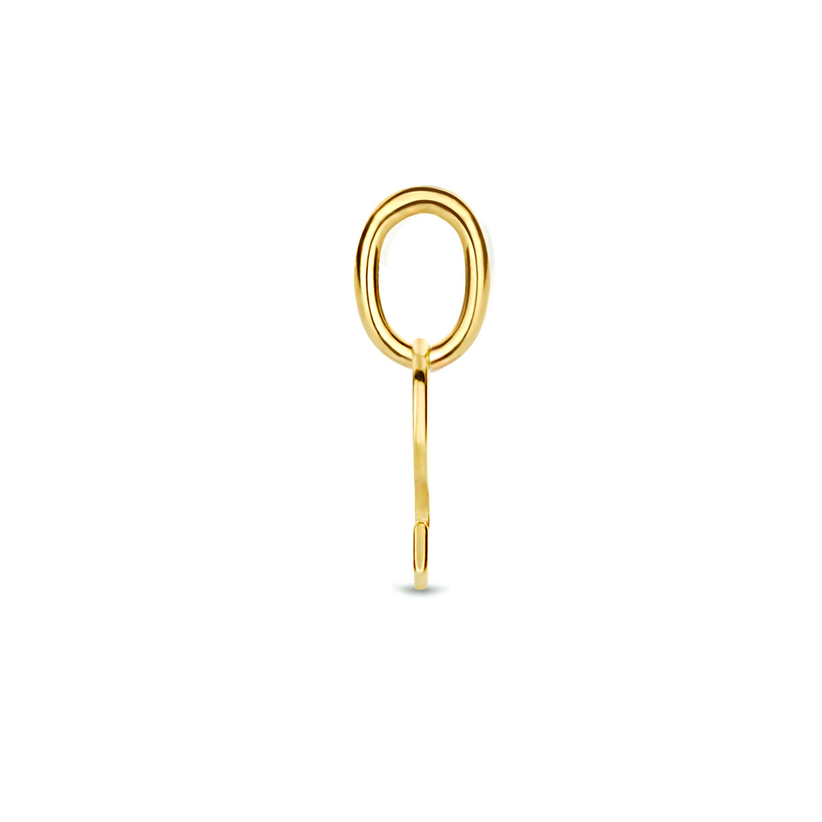 Hanger letter S 9K geelgoud #Letter_S