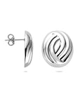 Zilveren gerhodineerde oorknoppen 20,5 mm - 1342010