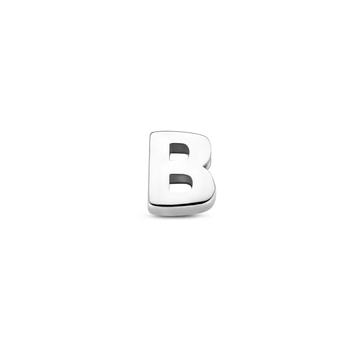 Hanger letter B 6 mm zilver #Letter_B