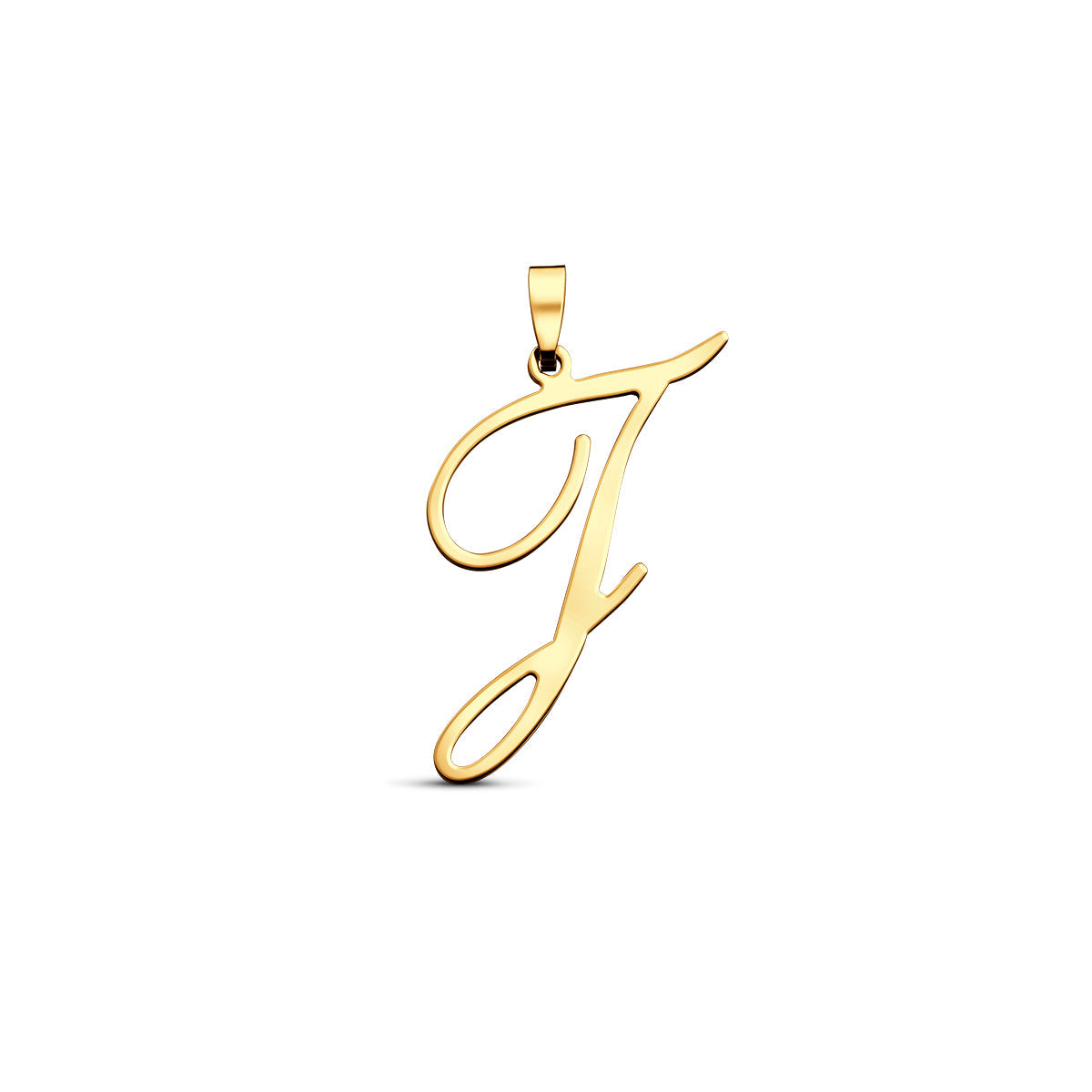 Hanger sierletter J 30,5 mm 14K geelgoud #Letter_J