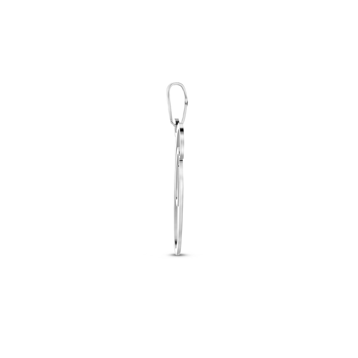 Hanger sierletter O 25,5 mm zilver #Letter_O