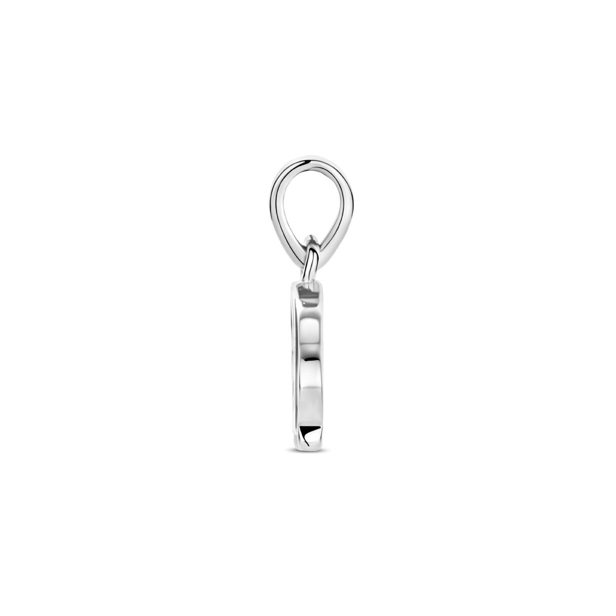 Zilveren gerhodineerde hanger hond 14 mm - 1341901 - PansiteNederland.nl