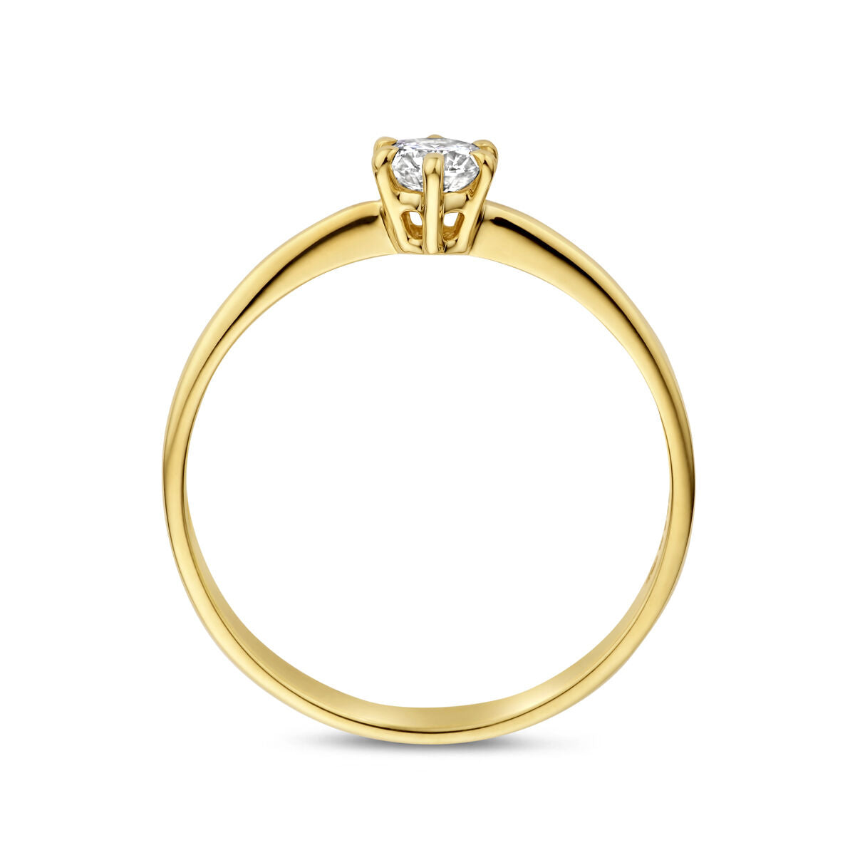 Fantasy Collection Ring lab grown diamant 0.25ct g vs 14K geelgoud
