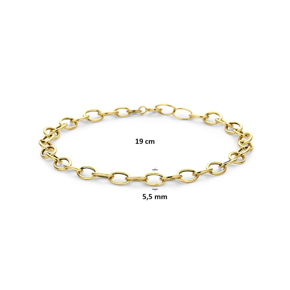 Armband 5,5 mm 19 cm 14K geelgoud