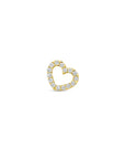 14K geelgouden hanger hartje diamant 0.04ct h si 5 mm - 4033300 - PansiteNederland.nl