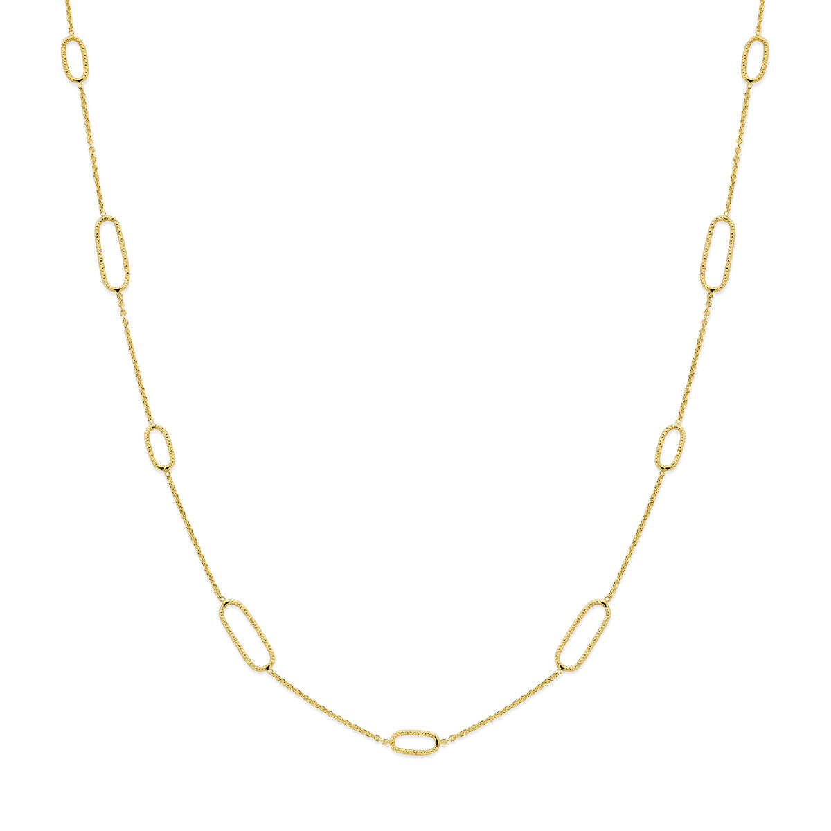 Fantasy Collection Collier gediamanteerd 45 cm 14K geelgoud