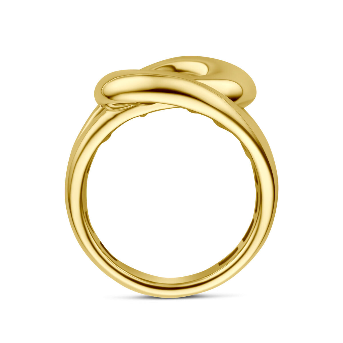 Ring knoop 14K geelgoud 17.5 mm
