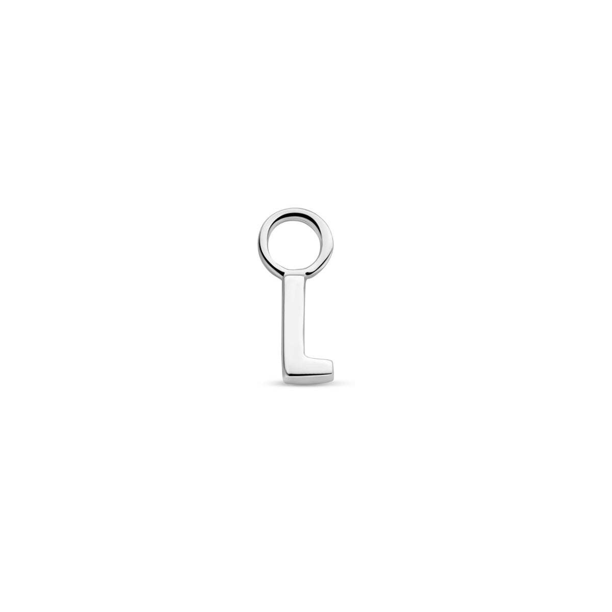 Oorringhanger letter L 6 mm zilver #Letter_L