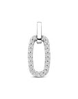 Zilveren gerhodineerde hanger zirkonia 21 mm - 1341684 - PansiteNederland.nl