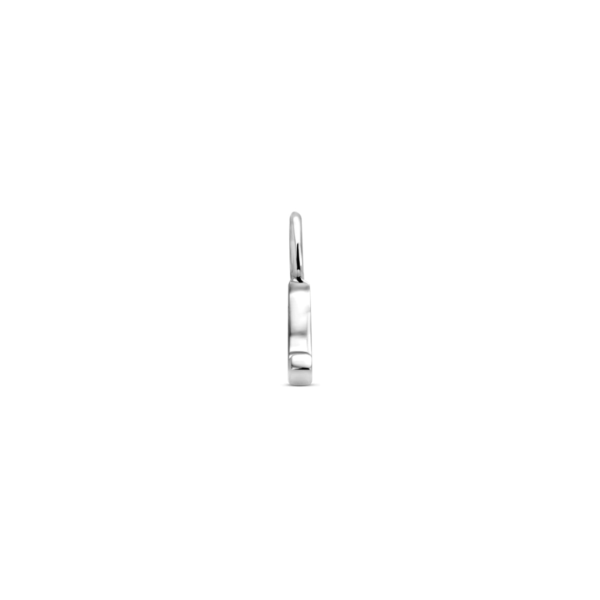 Oorringhanger letter L 6 mm zilver #Letter_L